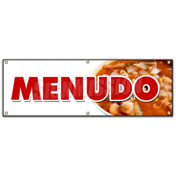 Signmission MENUDO BANNER SIGN traditional mexican soup pancita stew tortillas hot B-72 Menudo - main